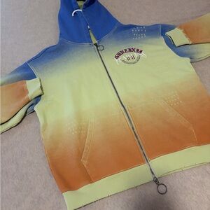 Denim&Co Kids Blue and Orange Gradient Jacket